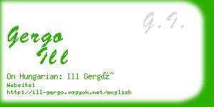 gergo ill business card